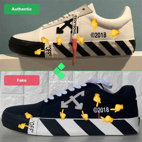 fake off white shoes vs real|off white vulcanized shoes.